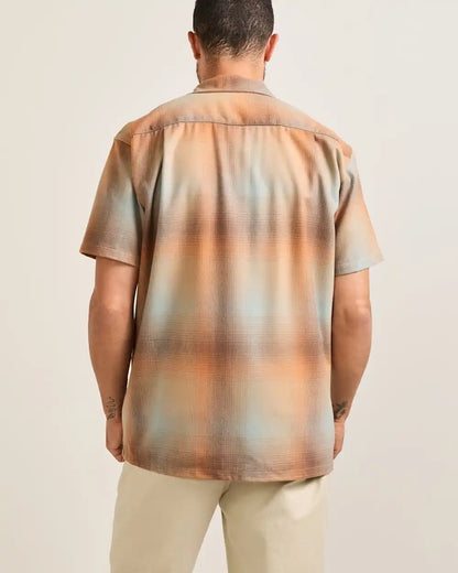 MEN'S SHORT-SLEEVE PLAID BOARD SHIRT