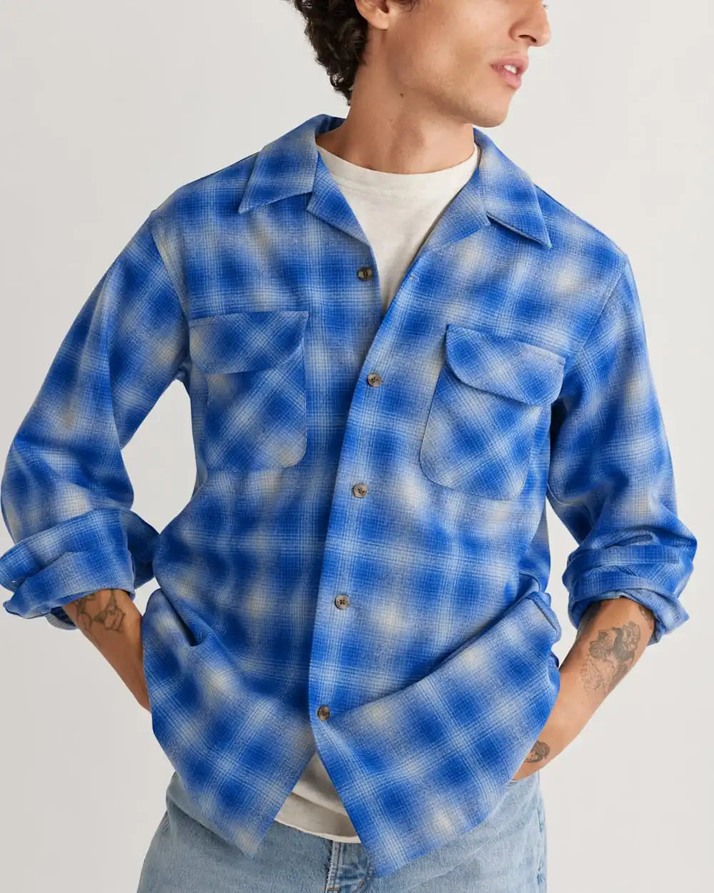 MEN'S PLAID BOARD SHIRT