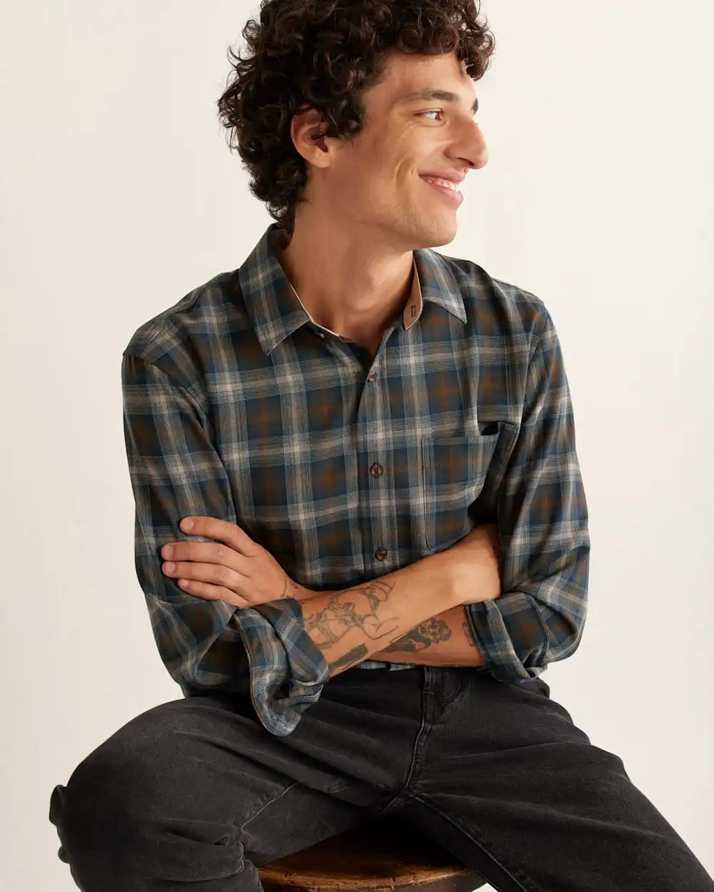 MEN'S MEN'S PLAID MERINO LODGE SHIRT