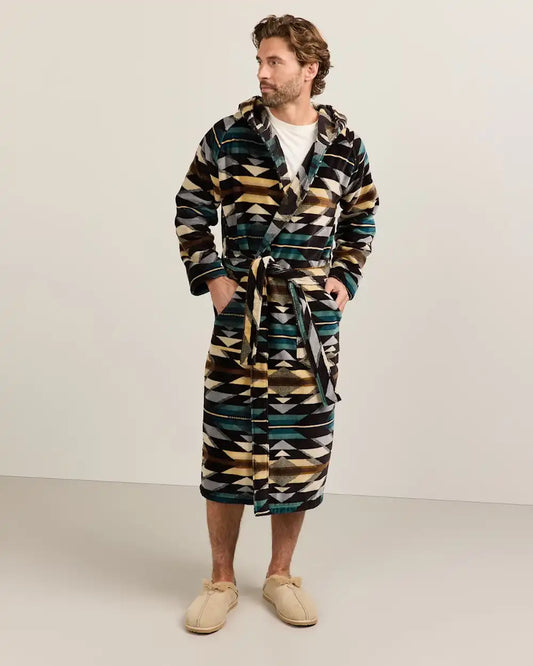 UNISEX WYETH TRAIL COTTON TERRY VELOUR BATHROBE
