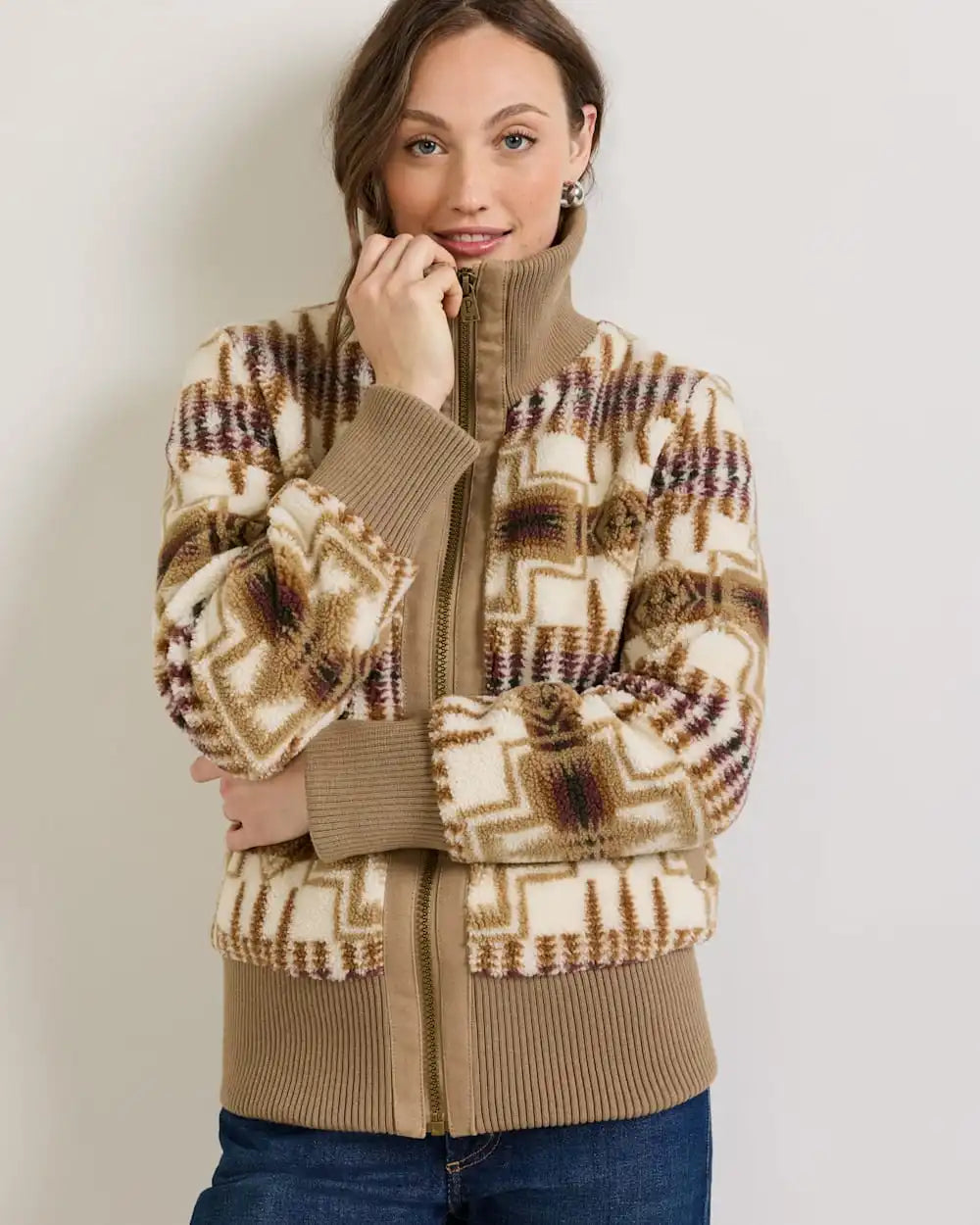 WOMEN'S HARDING FOXGLOVE FLEECE BOMBER JACKET