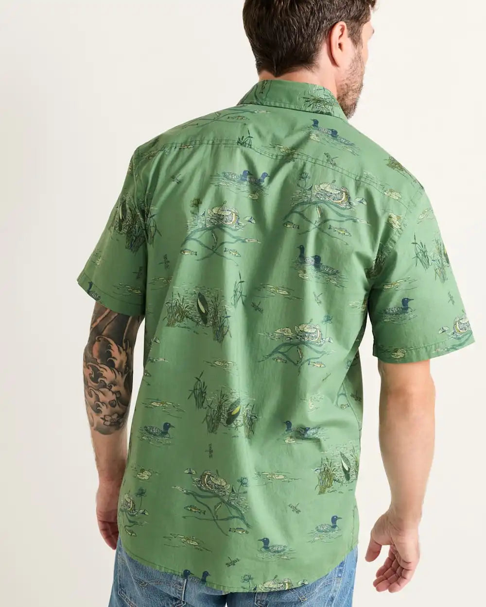 MEN'S SHORT-SLEEVE SHORELINE COTTON SHIRT