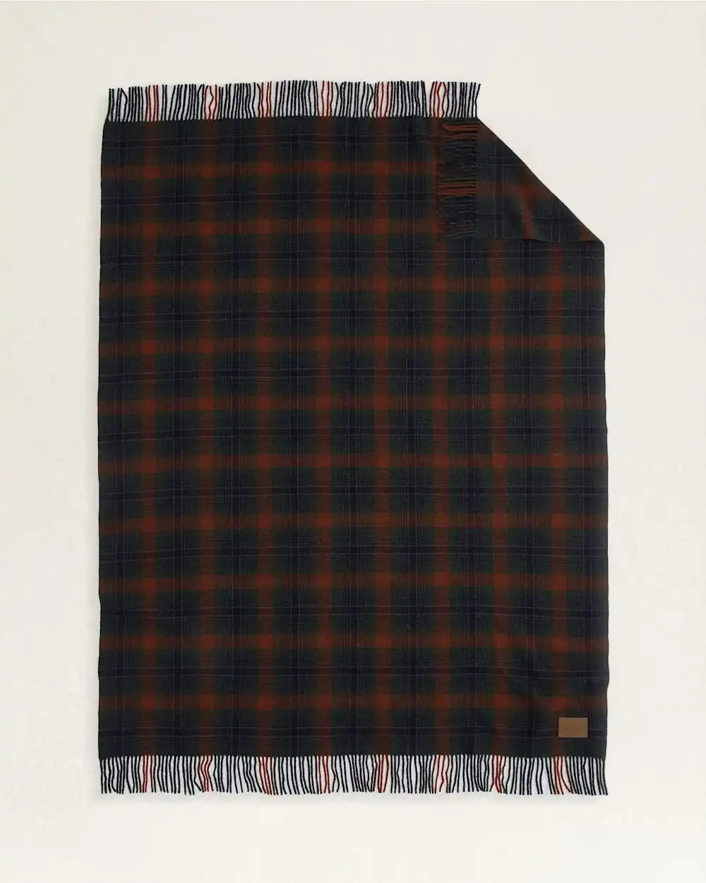 MOTOR ROBE THROW WITH LEATHER CARRIER