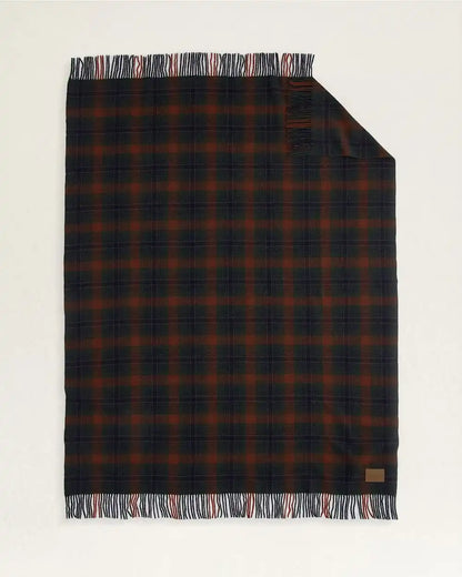 MOTOR ROBE THROW WITH LEATHER CARRIER