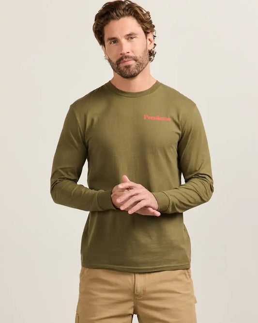 MEN'S LONG-SLEEVE FRESHWATER FISHING GRAPHIC TEE