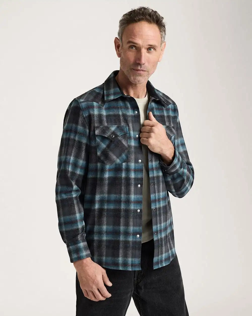 MEN'S PLAID SNAP-FRONT WESTERN CANYON SHIRT