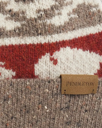 BISON LAMBSWOOL POM BEANIE