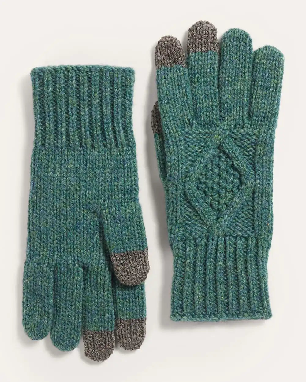 CABLE KNIT TEXTING GLOVES