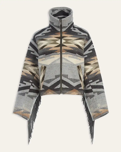 LINDSEY THORNBURG X PENDLETON FRINGED ARCHER JACKET