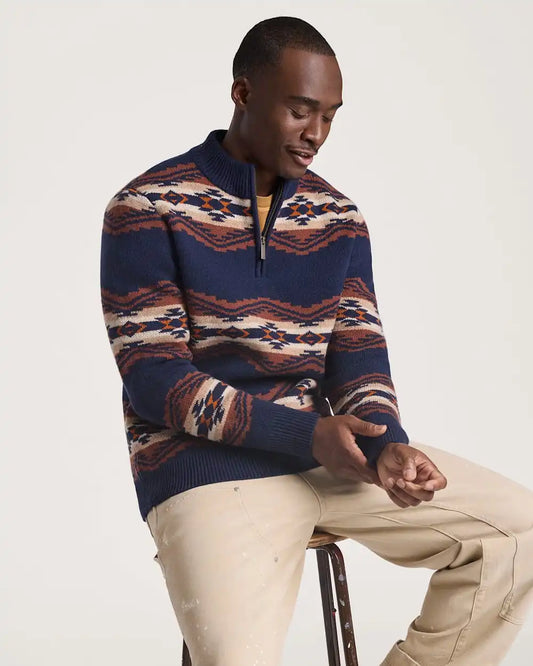 MEN'S TUMALO RIDGE LAMBSWOOL QUARTER-ZIP SWEATER
